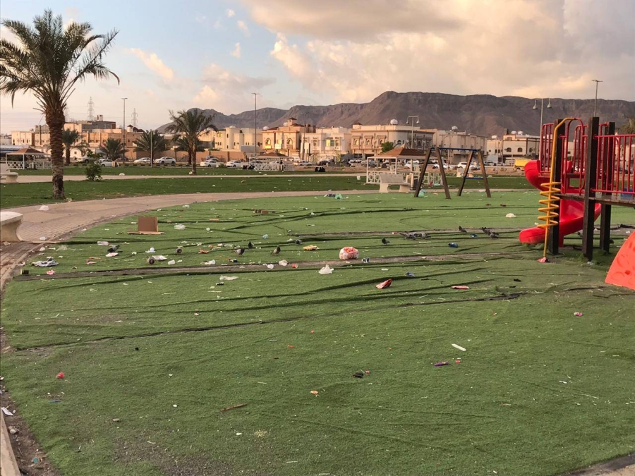 عائلات تنتهك الذوق العام وتعبث بحدائق في المدينة المنورة صحيفة مكة