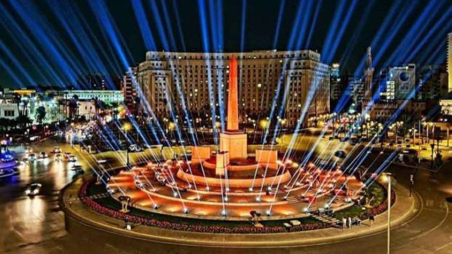 ميدان التحرير المصري خلال الحفل     (مكة)