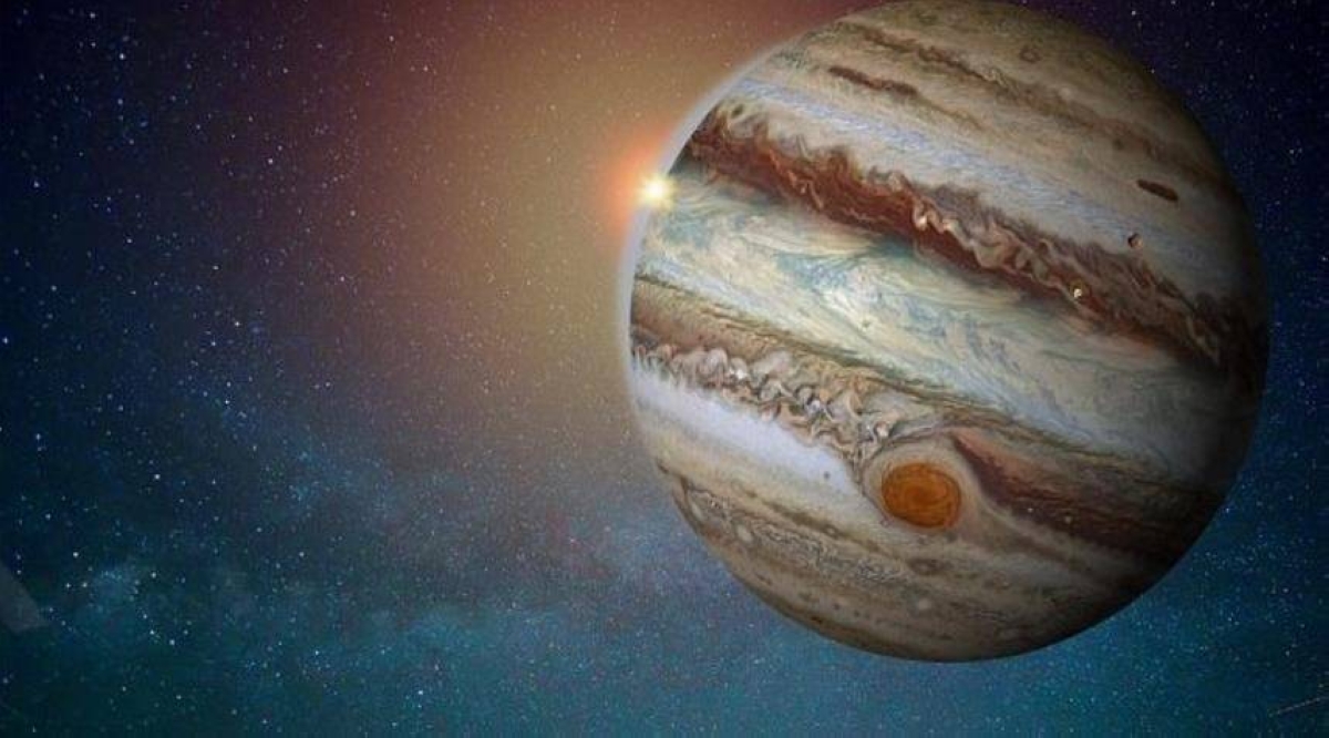 The discovery of a gaseous planet the size of Jupiter